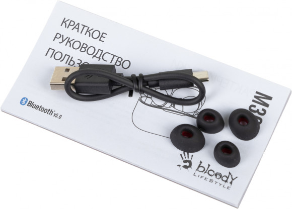 Гарнитура внутриканальные A4Tech Bloody M30 черный беспроводные bluetooth в ушной раковине (M30 (BLACK)) Гарнитура внутриканальные A4Tech Bloody M30 черный беспроводные bluetooth в ушной раковине (M30 (BLACK))