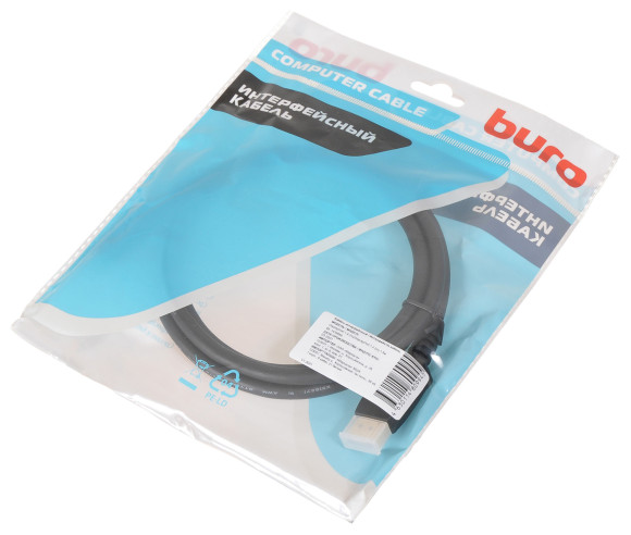 Кабель аудио-видео Buro V1.4 DisplayPort (m)/DisplayPort (m) 1.5м. черный (BHP-DPP-1.4-1.5) Кабель аудио-видео Buro V1.4 DisplayPort (m)/DisplayPort (m) 1.5м. черный (BHP-DPP-1.4-1.5)