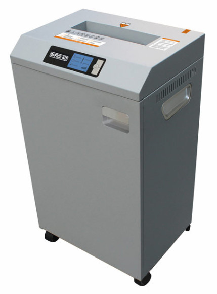 Шредер Office Kit S1150 3.9х30 (секр.P-4)/фрагменты/35лист./115лтр./скрепки/скобы/пл.карты/CD