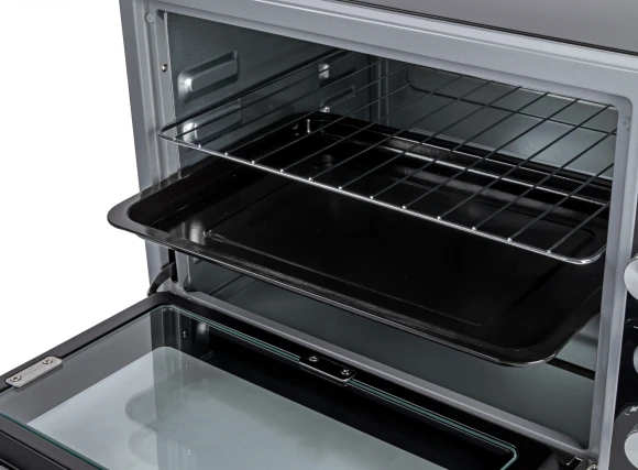 Мини-печь BBK OE3073DC 30л. 1500Вт черный/серебристый