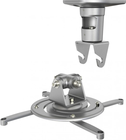 Кронштейн для проектора Cactus CS-VM-PR01-AL серебристый макс.10кг потолочный поворот и наклон