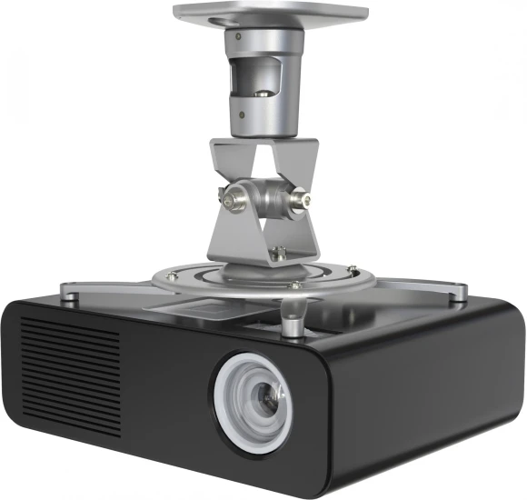 Кронштейн для проектора Cactus CS-VM-PR01-AL серебристый макс.10кг потолочный поворот и наклон