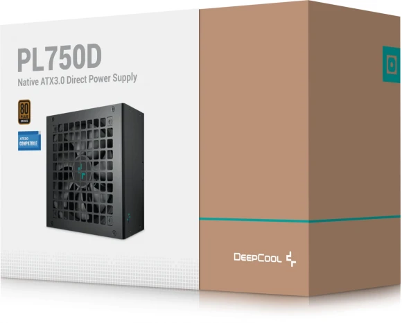 Блок питания Deepcool ATX 750W PL750D 80+ bronze (20+4pin) APFC 120mm fan 8xSATA RTL