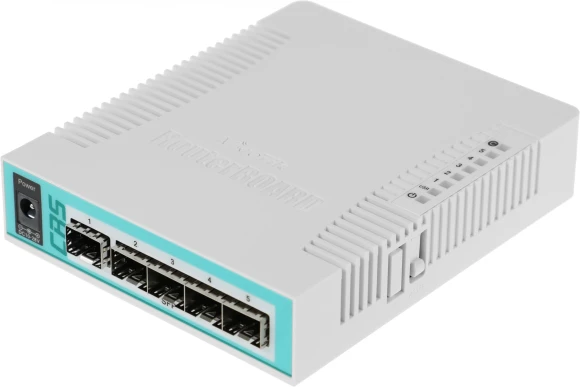 Коммутатор MikroTik CRS106-1C-5S (L2) 1xКомбо(1000BASE-T/SFP) 5SFP управляемый