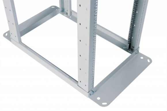 Стойка двухрамная ЦМО СТК-С-42.2.750 42U 560ммX1035мм направл.под закл.гайки 400кг серый