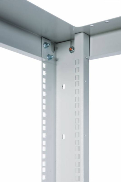 Стойка двухрамная ЦМО СТК-С-42.2.750 42U 560ммX1035мм направл.под закл.гайки 400кг серый
