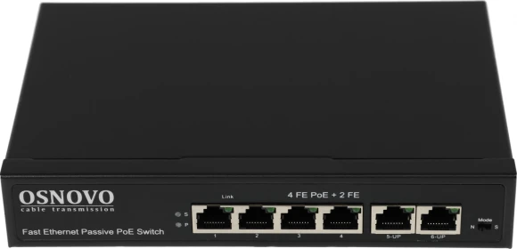 Коммутатор Osnovo SW-20600/A(80W) 80W неуправляемый