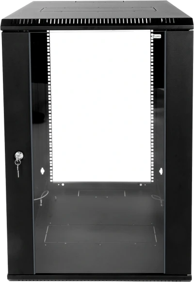 Шкаф коммутационный ЦМО ШРН-Эконом (ШРН-Э-18.650-9005) настенный 18U 600x650мм пер.дв.стекл 65кг черный 600мм 31.86кг 180град. 930мм IP20 сталь Шкаф коммутационный ЦМО ШРН-Эконом (ШРН-Э-18.650-9005) настенный 18U 600x650мм пер.дв.стекл 65кг черный 600мм 31.86кг 180град. 930мм IP20 сталь