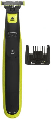 Бритва сетчатая Philips OneBlade QP2824/10 реж.эл.:3 питан.:аккум. черный/зеленый