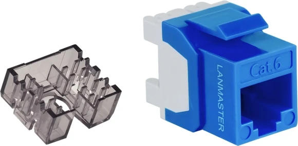 Модуль Lanmaster LAN-OK45U6/180N-BL Keystone RJ45 кат.6 син. Модуль Lanmaster LAN-OK45U6/180N-BL Keystone RJ45 кат.6 син.