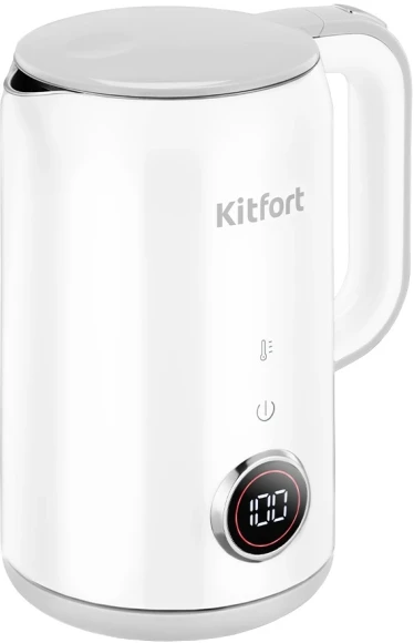 Мороженица Kitfort КТ-1842 60Вт 500мл. белый/фиолетовый