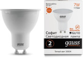 Лампа светодиодная Gauss Elementary MR16 5.5Вт цок.:GU5.3 спот 220B св.свеч.бел.нейт. (упак.:10шт) (13526) Лампа светодиодная Gauss Elementary MR16 5.5Вт цок.:GU5.3 спот 220B св.свеч.бел.нейт. (упак.:10шт) (13526)