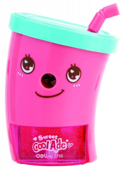 Точилка для карандашей механическая Deli E0732 1 отверстие пластик ассорти