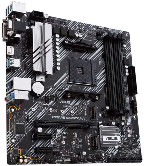 Материнская плата Asus PRIME B550M-A Soc-AM4 AMD B550 4xDDR4 mATX AC`97 8ch(7.1) GbLAN RAID+VGA+DVI+HDMI Материнская плата Asus PRIME B550M-A Soc-AM4 AMD B550 4xDDR4 mATX AC`97 8ch(7.1) GbLAN RAID+VGA+DVI+HDMI