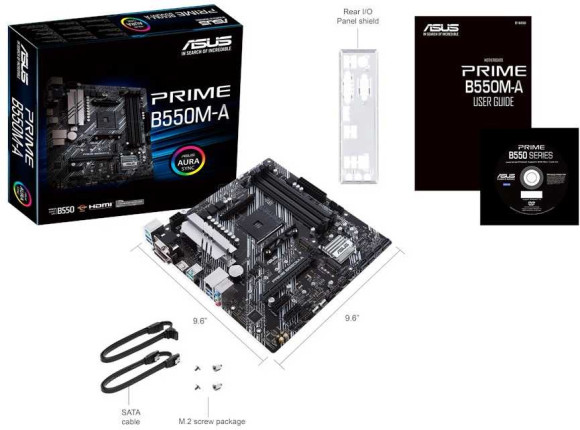 Материнская плата Asus PRIME B550M-A Soc-AM4 AMD B550 4xDDR4 mATX AC`97 8ch(7.1) GbLAN RAID+VGA+DVI+HDMI Материнская плата Asus PRIME B550M-A Soc-AM4 AMD B550 4xDDR4 mATX AC`97 8ch(7.1) GbLAN RAID+VGA+DVI+HDMI