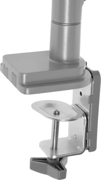 Кронштейн для мониторов Ultramounts UM708 серебристый 17"-32" макс.9кг крепление к столешнице поворот и наклон Кронштейн для мониторов Ultramounts UM708 серебристый 17"-32" макс.9кг крепление к столешнице поворот и наклон