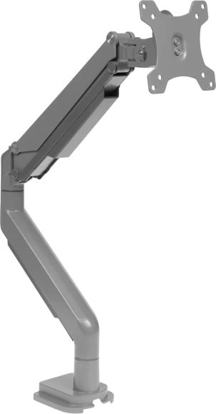 Кронштейн для мониторов Ultramounts UM708 серебристый 17"-32" макс.9кг крепление к столешнице поворот и наклон Кронштейн для мониторов Ultramounts UM708 серебристый 17"-32" макс.9кг крепление к столешнице поворот и наклон