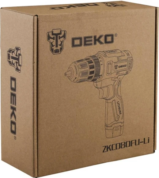 Дрель-шуруповерт Deko ZKCD80FU-Li SET 1 аккум. патрон:быстрозажимной (063-4127)