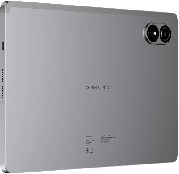 Планшет Digma Pro Quantum T606 (1.6) 8C RAM6Gb ROM128Gb 11" In-Cell 1280x800 4G Android 14 серый 13Mpix 5Mpix BT WiFi microSD 2Tb 7000mAh 600hrs Планшет Digma Pro Quantum T606 (1.6) 8C RAM6Gb ROM128Gb 11" In-Cell 1280x800 4G Android 14 серый 13Mpix 5Mpix BT WiFi microSD 2Tb 7000mAh 600hrs