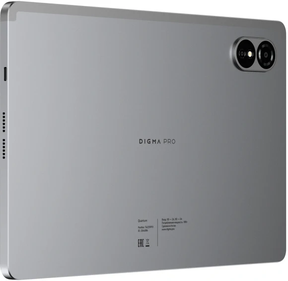 Планшет Digma Pro Quantum T606 (1.6) 8C RAM6Gb ROM128Gb 11" In-Cell 1280x800 4G Android 14 серый 13Mpix 5Mpix BT WiFi microSD 2Tb 7000mAh 600hrs Планшет Digma Pro Quantum T606 (1.6) 8C RAM6Gb ROM128Gb 11" In-Cell 1280x800 4G Android 14 серый 13Mpix 5Mpix BT WiFi microSD 2Tb 7000mAh 600hrs