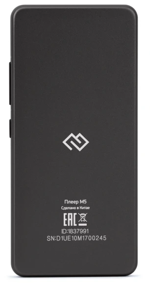 Плеер Hi-Fi Flash Digma M5 BT 32Gb черный/2.4"/FM/microSD/microSDHC Плеер Hi-Fi Flash Digma M5 BT 32Gb черный/2.4"/FM/microSD/microSDHC