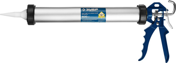 Пистолет для герметика Зубр 06633-60 механический закрытый серебристый/черный