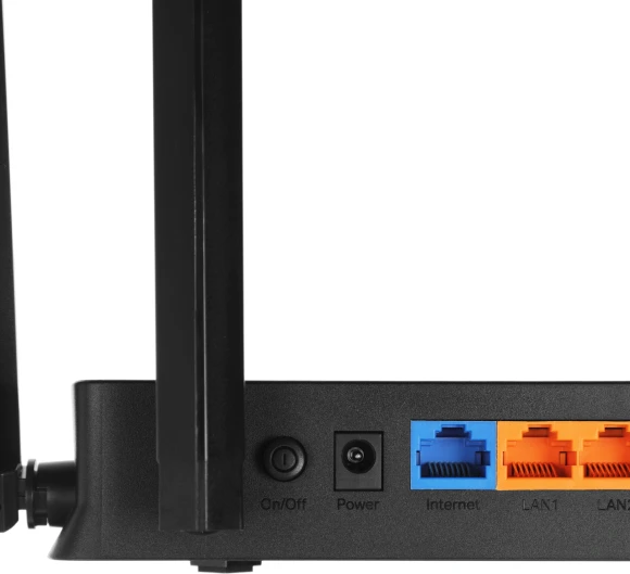 Роутер беспроводной TP-Link Archer BE220 BE3600 10/100/1000BASE-TX черный