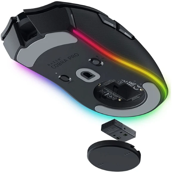 Мышь Razer Cobra Pro черный оптическая 30000dpi беспров. BT/Radio USB для ноутбука 8but (RZ01-04660100-R3G1) Мышь Razer Cobra Pro черный оптическая 30000dpi беспров. BT/Radio USB для ноутбука 8but (RZ01-04660100-R3G1)