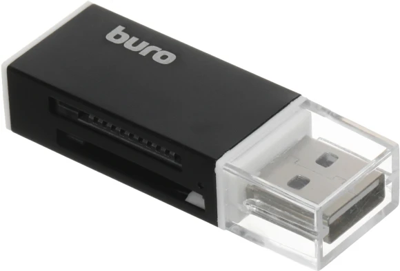 Устройство чтения карт памяти USB2.0 Buro BU-CR-3104 черный