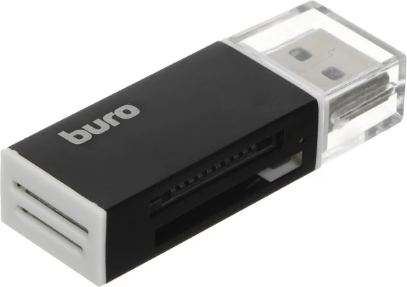Устройство чтения карт памяти USB2.0 Buro BU-CR-3104 черный