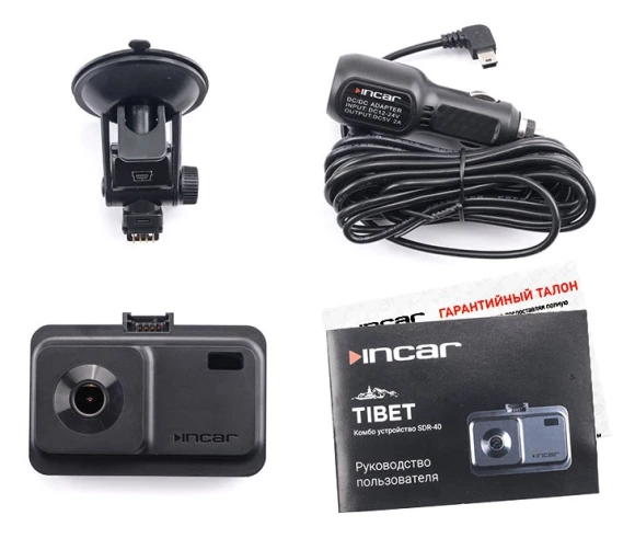 Видеорегистратор с радар-детектором Incar SDR-40 Tibet GPS черный Видеорегистратор с радар-детектором Incar SDR-40 Tibet GPS черный