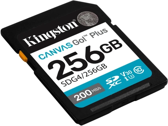 Флеш карта SDXC 256GB Kingston SDG4/256GB Canvas Go! Plus V30 w/o adapter Флеш карта SDXC 256GB Kingston SDG4/256GB Canvas Go! Plus V30 w/o adapter