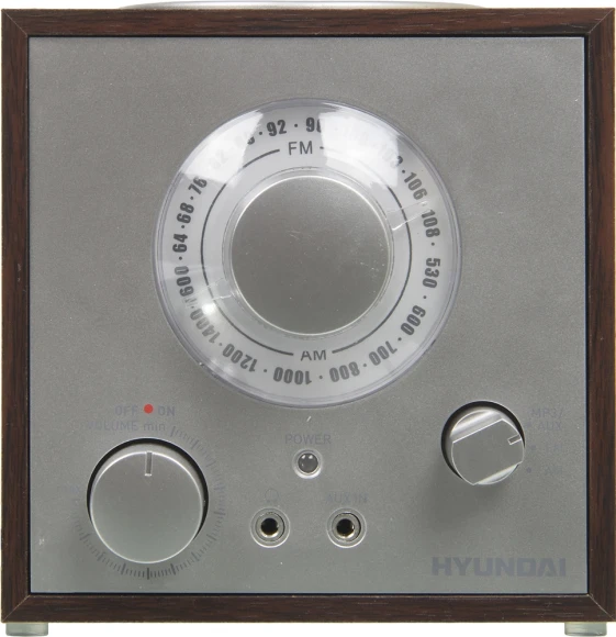 Радиоприемник настольный Hyundai H-SRS200 вишня USB SD/microSD Радиоприемник настольный Hyundai H-SRS200 вишня USB SD/microSD