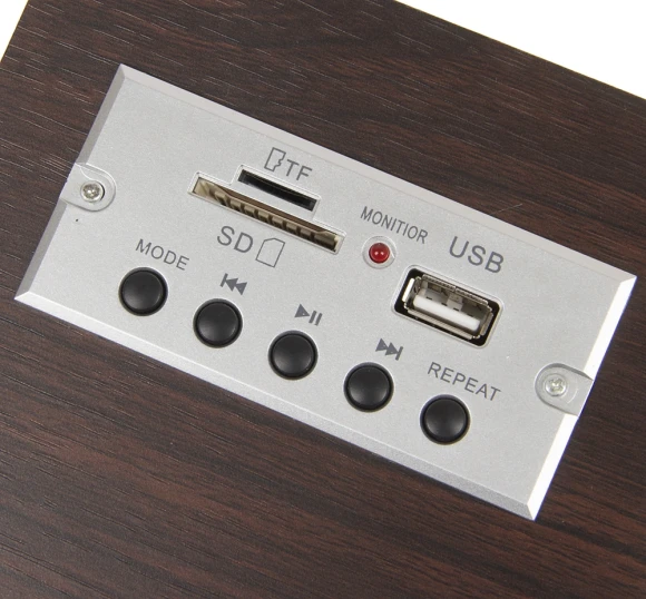 Радиоприемник настольный Hyundai H-SRS200 вишня USB SD/microSD Радиоприемник настольный Hyundai H-SRS200 вишня USB SD/microSD