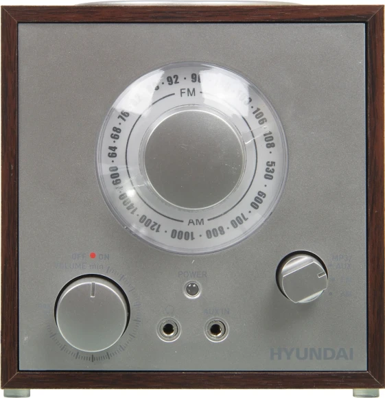Радиоприемник настольный Hyundai H-SRS200 вишня USB SD/microSD Радиоприемник настольный Hyundai H-SRS200 вишня USB SD/microSD