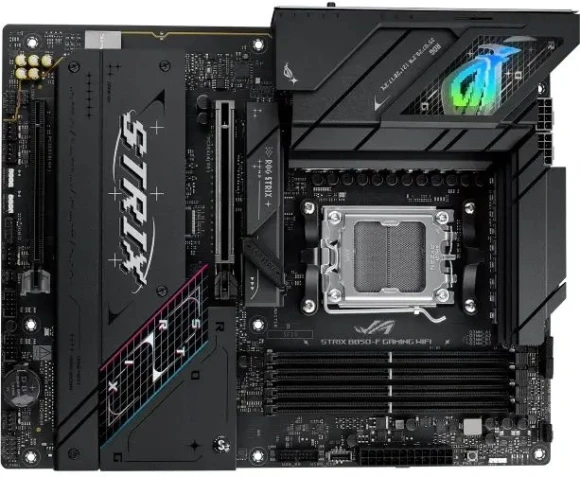 Материнская плата Asus TUF GAMING B850M-PLUS SocketAM5 AMD B850 4xDDR5 mATX AC`97 8ch(7.1) 2.5Gg RAID+HDMI+DP