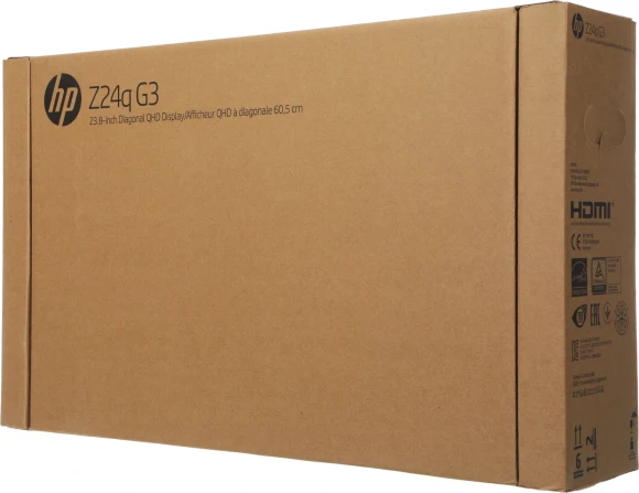 Монитор HP 23.8" Z24Q G3 черный IPS 16:9 HDMI HAS Piv 400cd 178гр/178гр 2560x1440 90Hz DP QHD USB 4.8кг