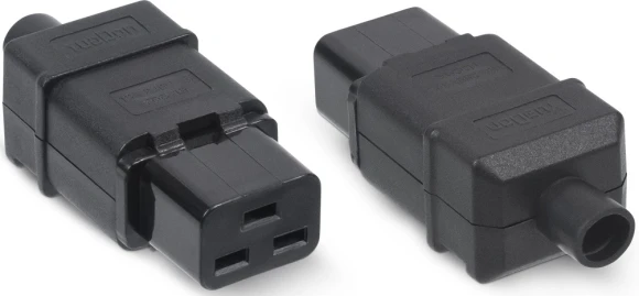 Вилка Cabeus IEC-320-C14 черный