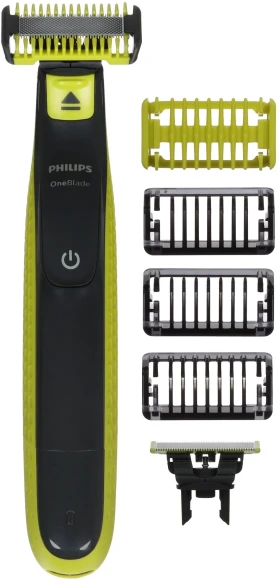 Бритва сетчатая Philips OneBlade QP2824/10 реж.эл.:3 питан.:аккум. черный/зеленый Бритва сетчатая Philips OneBlade QP2824/10 реж.эл.:3 питан.:аккум. черный/зеленый