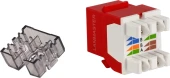 Модуль Lanmaster LAN-OK45U6/180N-RD Keystone RJ45 кат.6 крас.
