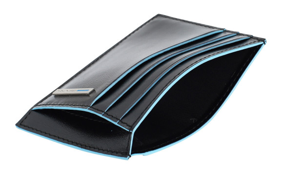 Чехол для кредитных карт Piquadro Blue Square PP2762B2R/N черный натур.кожа Чехол для кредитных карт Piquadro Blue Square PP2762B2R/N черный натур.кожа