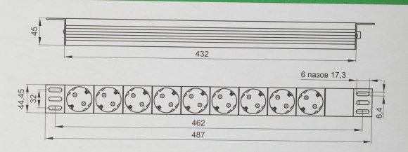 Блок распределения питания ITK PH21-6D3 гор.размещ. 6xSchuko базовые 16A C14 Блок распределения питания ITK PH21-6D3 гор.размещ. 6xSchuko базовые 16A C14
