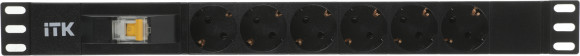 Блок распределения питания ITK PH21-6D3 гор.размещ. 6xSchuko базовые 16A C14 Блок распределения питания ITK PH21-6D3 гор.размещ. 6xSchuko базовые 16A C14