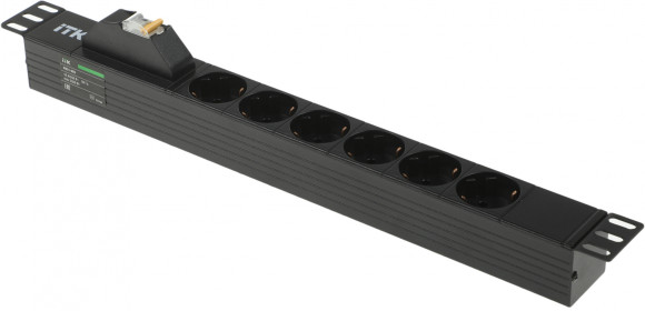 Блок распределения питания ITK PH21-6D3 гор.размещ. 6xSchuko базовые 16A C14 Блок распределения питания ITK PH21-6D3 гор.размещ. 6xSchuko базовые 16A C14