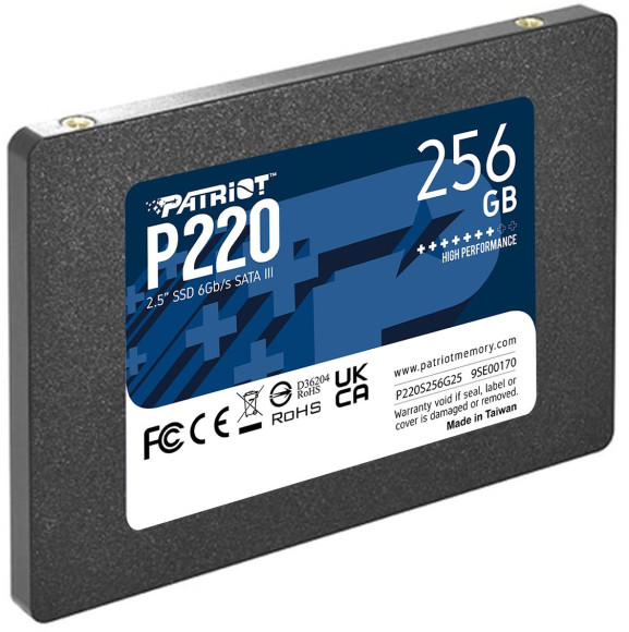 Накопитель SSD Patriot SATA-III 256GB P220S256G25 P220 2.5" Накопитель SSD Patriot SATA-III 256GB P220S256G25 P220 2.5"