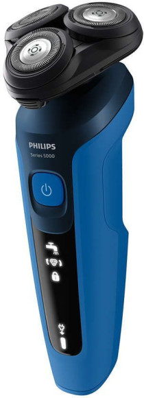 Бритва роторная Philips S5466/17 реж.эл.:3 питан.:аккум. синий/черный
