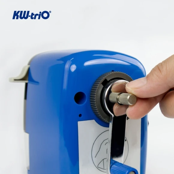 Точилка для карандашей механическая Kw-Trio 312A 1 отверстие пластик ассорти