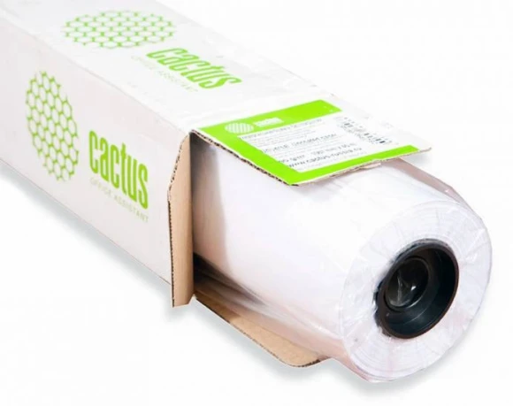 Бумага Cactus CS-LFP80-914175 A0+ 914мм-175м/80г/м2/белый CIE171% инженерная бумага втулка:76.2мм (3")