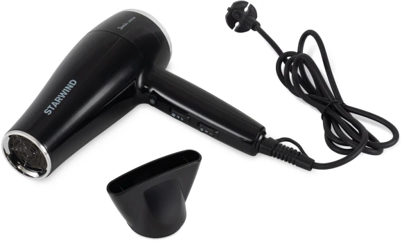Фен Starwind SHD 7080 2000Вт черный/хром