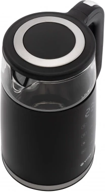 Чайник электрический Vitek VT-8827 1.7л. 2200Вт черный корпус: стекло/металл